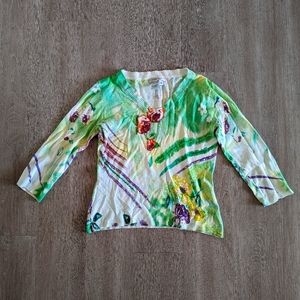 Alberto Makali color filled blouse small